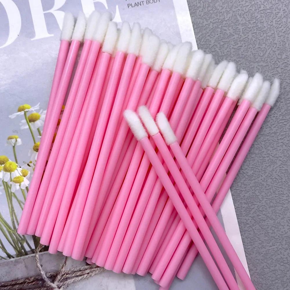 Wholesale 50/1000 PCS Disposable Lip Brush Women Accessories Lipstick Gloss Wands Applicator Make Up Tool Hotting