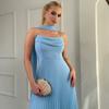 European and American women's clothing spring and summer new streamer sleeveless dress A-shaped pendulum suspender dress