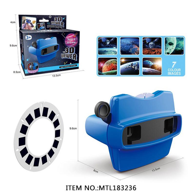 

3D View-Master 3D Освітній Переглядний Апарат Тварини/Океан/Динозаври/Космос Тематичний Міні-Театр Світні Іграшки Дитячий Подарунок space theme