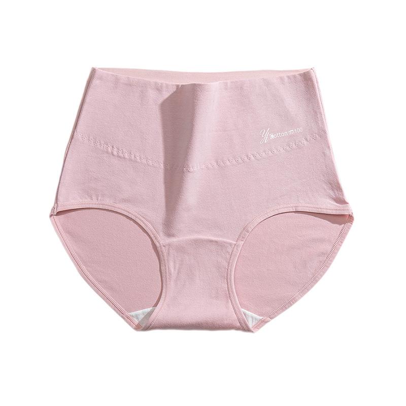 Culotte triangle en coton antibactérien à entrejambe de style japonais pour étudiantes adolescentes, rehausse-fesses, taille cintrée, grande taille, taille haute, contrôle du ventre