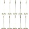 10Pcs Stable Base Crocodile Mouth Card Holder Metal Metal Photo Stand  Party Seat Marking
