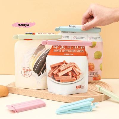 M-10Pcs Food Bag Sealing Clips Plastic Bag Colorful Sealing Clips For Kitchen Snack Coffee Potato Chip Food Storage Bag