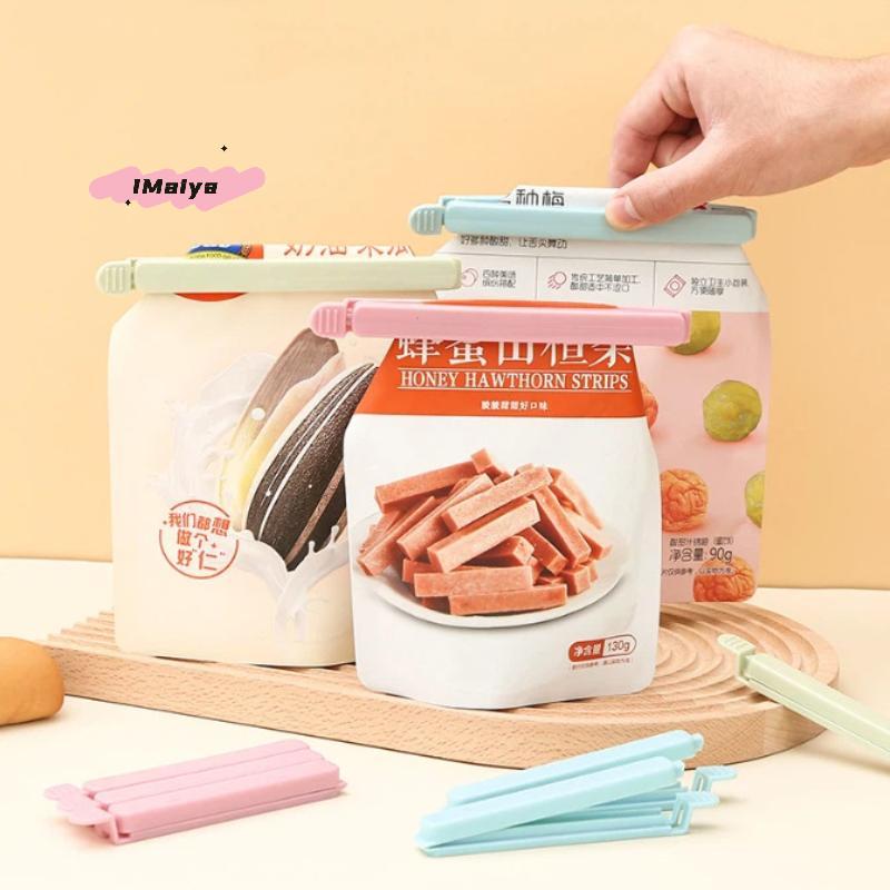 M-10 Stück Lebensmittelbeutel-Verschlussclips Plastikbeutel Bunte Verschlussclips Für Küche Snack Kaffee Kartoffelchip Lebensmittelaufbewahrungsbeutel