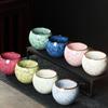Japanese Style Ceramic Tea Cup Kiln Transformation Kung Fu Heat-proof Tea Bowl Household Pottery Coffee Mug Wine Drinkware New