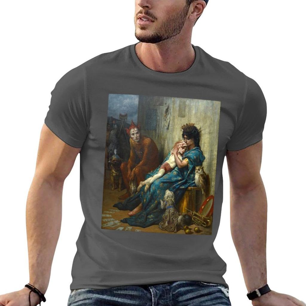 The Acrobats Gustave Dore TShirt Casual Pattern Print Tee Shirt