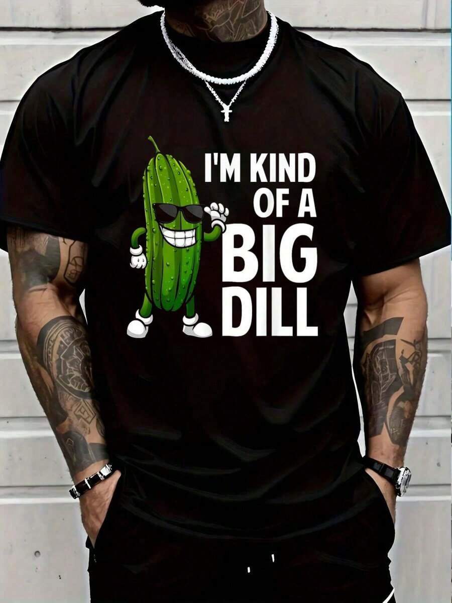 

Funny Pickle Design For Unisex Big Pickle Lover T-Shirt S