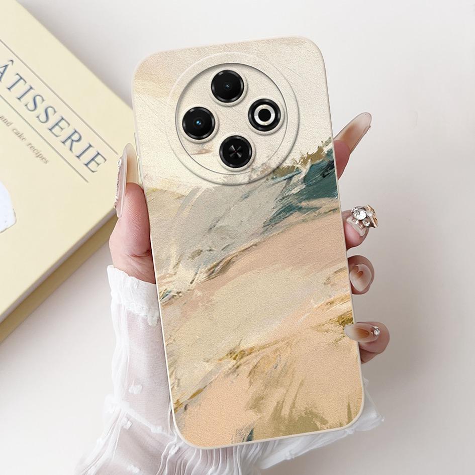 For Tecno Spark 30C 4G Case Popular Daisy Flower Soft Silicone Matte Cover For Tecno Spark30C 4G kl5 kl5n Full Protection Bumper