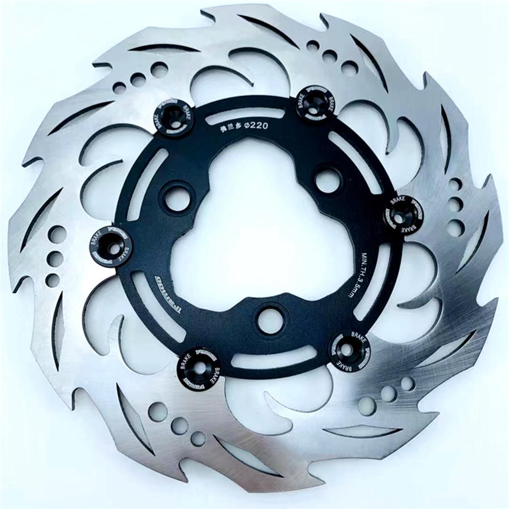 220mm U/min Motorrad Aluminiumlegierung Schwimmende Bremsscheibe 3/4 Loch 70/55mm Universell Vorne Hinten Rotor für Yamaha Roller Niu