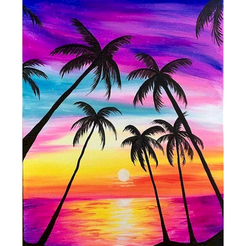 CHENISTORY Flower Coloring By Numbers Painting Set Acrylic Paints 40*50 Canvas Pictures Decorative Paintings Diy Crafts Gift
