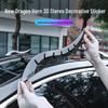 Dragon Horn Carbon Fiber Car Roof Ornament Spoiler Fin for Various Models