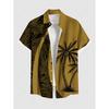 Men's Plus Size Summer Casual Shirt 3D Printed Hawaiian Shirt Beach Vacation Button Short Sleeved Shirt Men's Casual