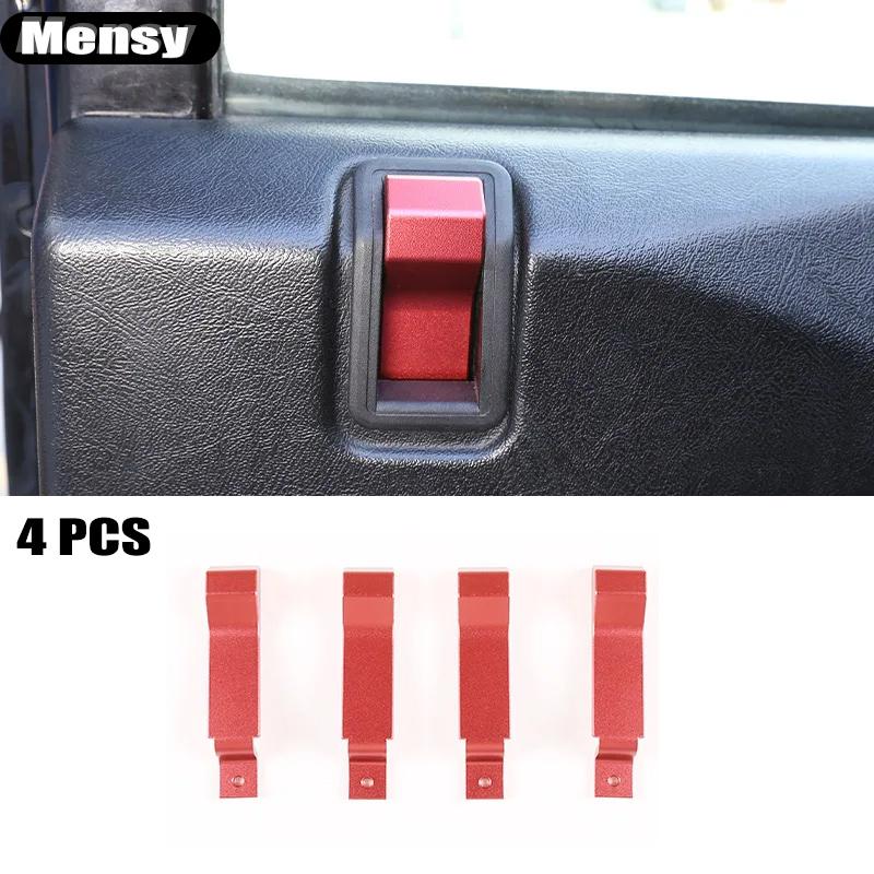 For Land Rover Defender 90 110 130 2004-2019 Aluminum Alloy Car Door Lock Pin Inner Handle Frame Decoration Cover Car Accessory