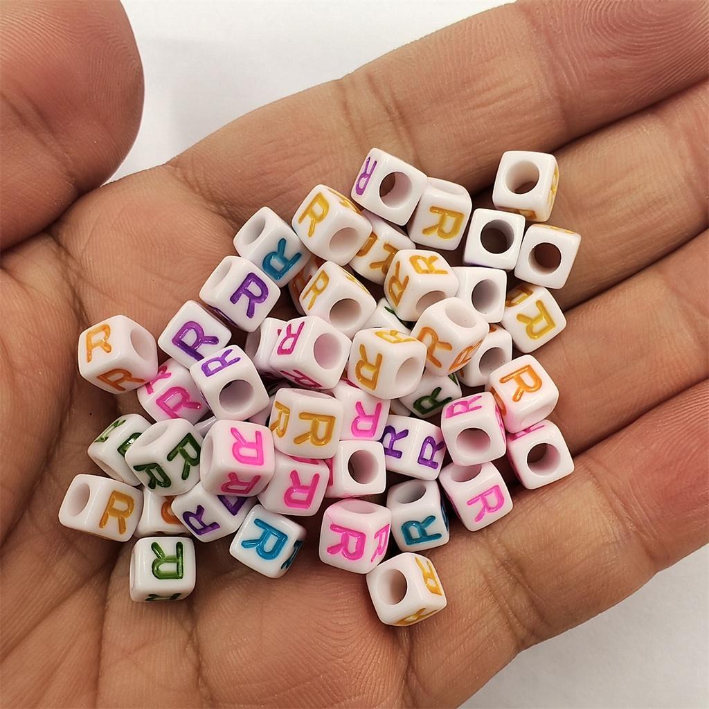100 ks/šarže akrylové korálky dopisní korálky hledání šperků pro DIY náhrdelník náramek 6mm velkoobchod s módou vysoce kvalitní nové