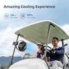OPOLAR Wiederaufladbarer 8-Zoll-Klipfächer Starker Leiser Wind Mini-USB-Lüfter Stabile Klemme für Kinderwagen Camping Zuhause Outdoor 10.000mAh