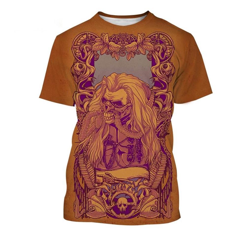 Hot selling Immortan Joe 3D print T-shirt mask monster villain demon T-shirt for men women fashionable casual kids tops