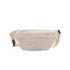Cute New Light and Sweet Plaid Large Capacity Beautiful Shoulder Messenger Bag Breast Bag Fanny Pack