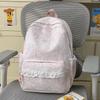 Schoolbag spring new Korean style INS style lace trim middle school backpack, large capacity middle school backpack for women