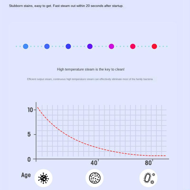 2600W Handdampfreiniger Hochtemperatur Küchen Klimaanlage Tragbare Sterilisation Hochdruckreiniger