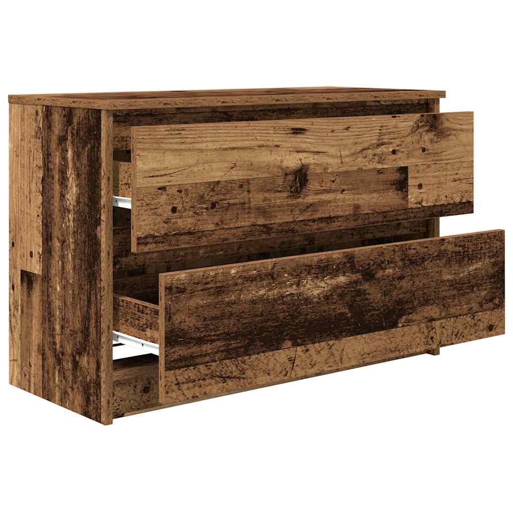 TV Stand Vintage Wood Look 80 x 35 x 54 cm Engineered Wood