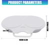 Apartment Kitchen Egg Steamer Container for Microwave Use, Two-Section Plastic Egg Poacher for Fast Breakfast Cooking