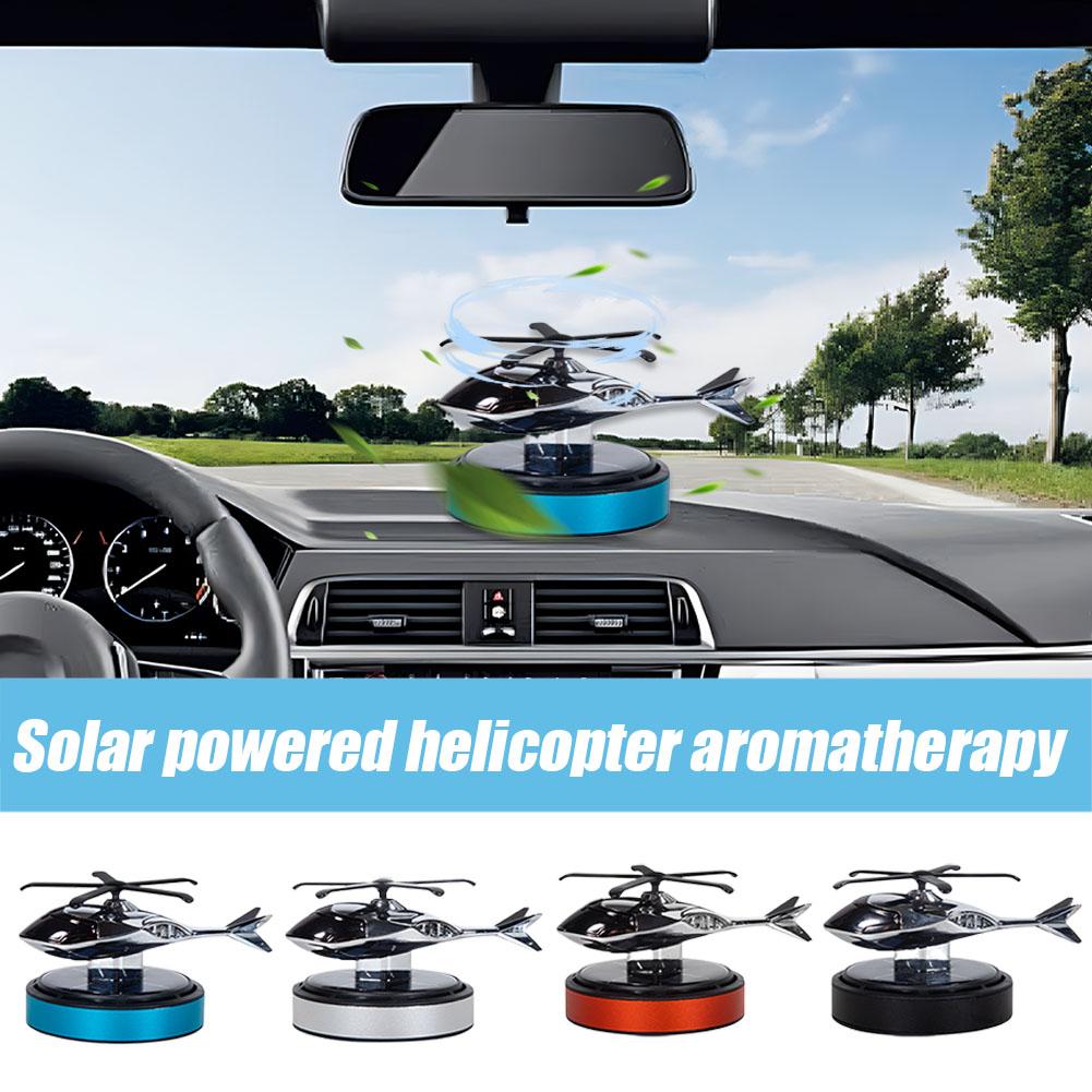 Car Air Freshener Solar Diffuser Helicopter Styling Decorative Aromatherapy Car Interior Accessories Propeller Rotary Perfume