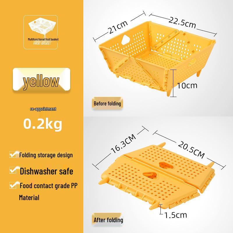 Multifunktioneller faltbarer Obstkorb & Gemüsewaschbecken