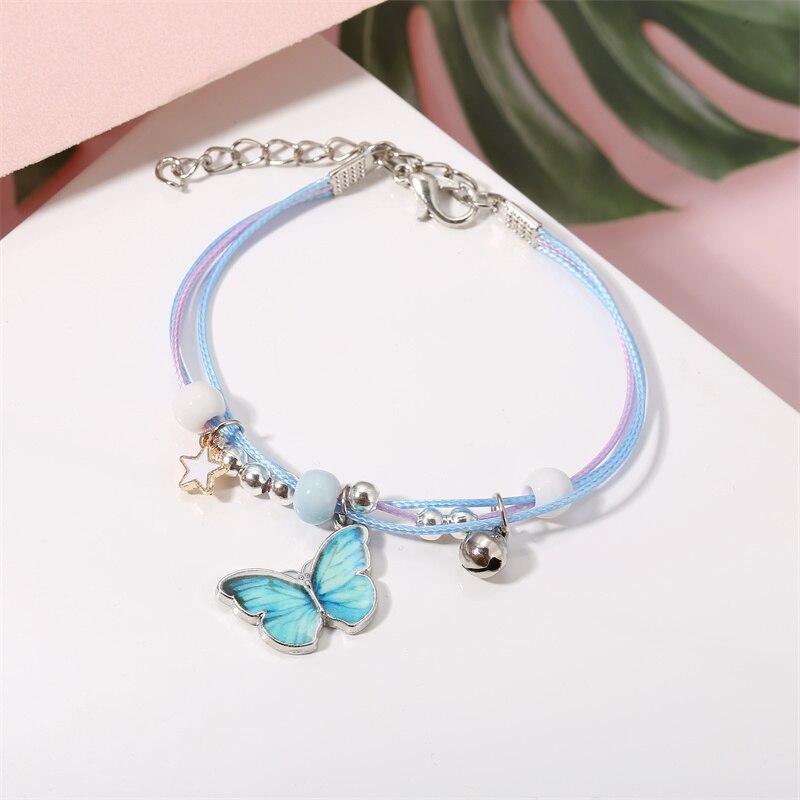 iF ME Trendy Ins Charme Acryl Schmetterling Anhänger Imitation Perle Perlen Armband für Frauen Mädchen Toggle Armband Schmuck Geschenk Neue