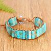 Bohemian Chakra Stein Armband für Damen Herren, Kaiserstein Geflochtenes Seil Gewebtes Handgelenk Armband, Mode Handgemachter Schmuck Geschenk