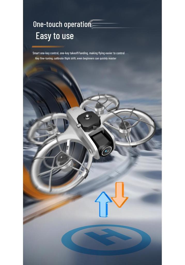 Cross Z4 Drone: HD VR Goggles, Optical Flow Hovering, Dual Camera, Obstacle Avoidance, Brushless Remote Control for Aerial Photography.