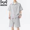 MIIOW Men's Ice Silk Quick-Dry Casual Set