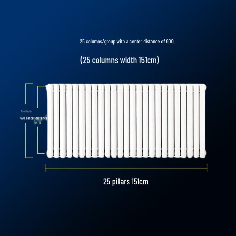 Wall-Mounted Steel Hydronic Radiator
