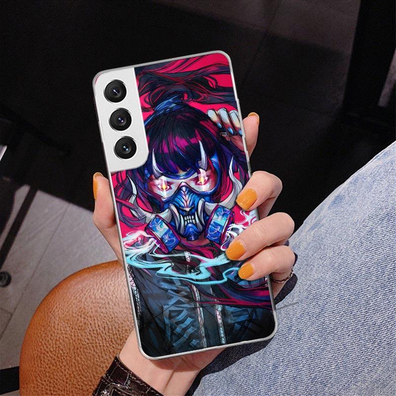 Japanese Style Anime Girl Phnoe Case for Samsung Galaxy S26 S25 Edge S23 S24 Ultra S22 Plus S21 S20 FE Unique Cover Soft Coque G