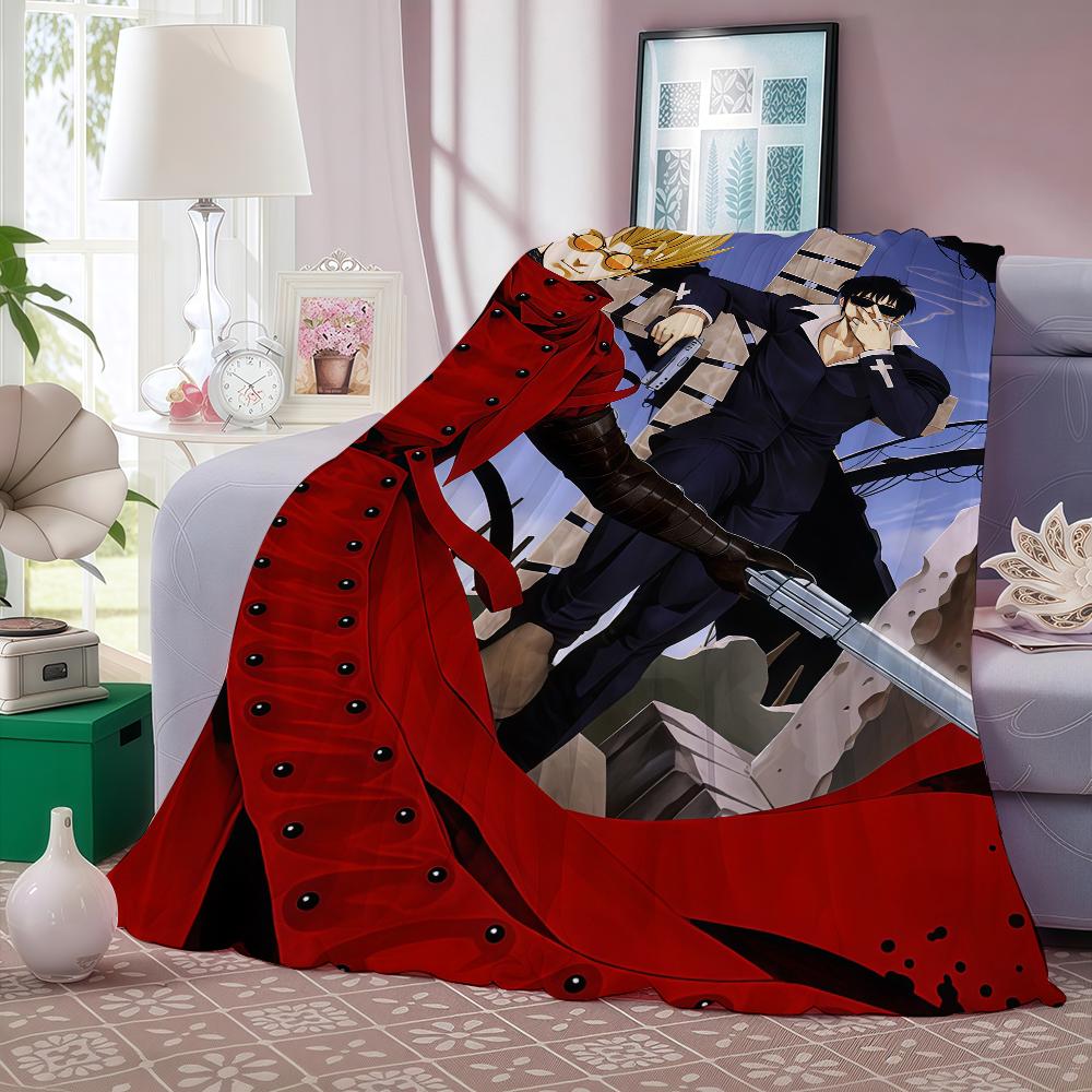 Adventure Anime T Ttrigun Blanket For Sofa Office Bed Plane Travel Sleep Read Relax Camping Soft And Warm