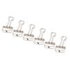 50Pcs Metal Hollow Binder Clips Multipurpose Durable Paper Clamps for Document Certificate Ticket Clothes Silver