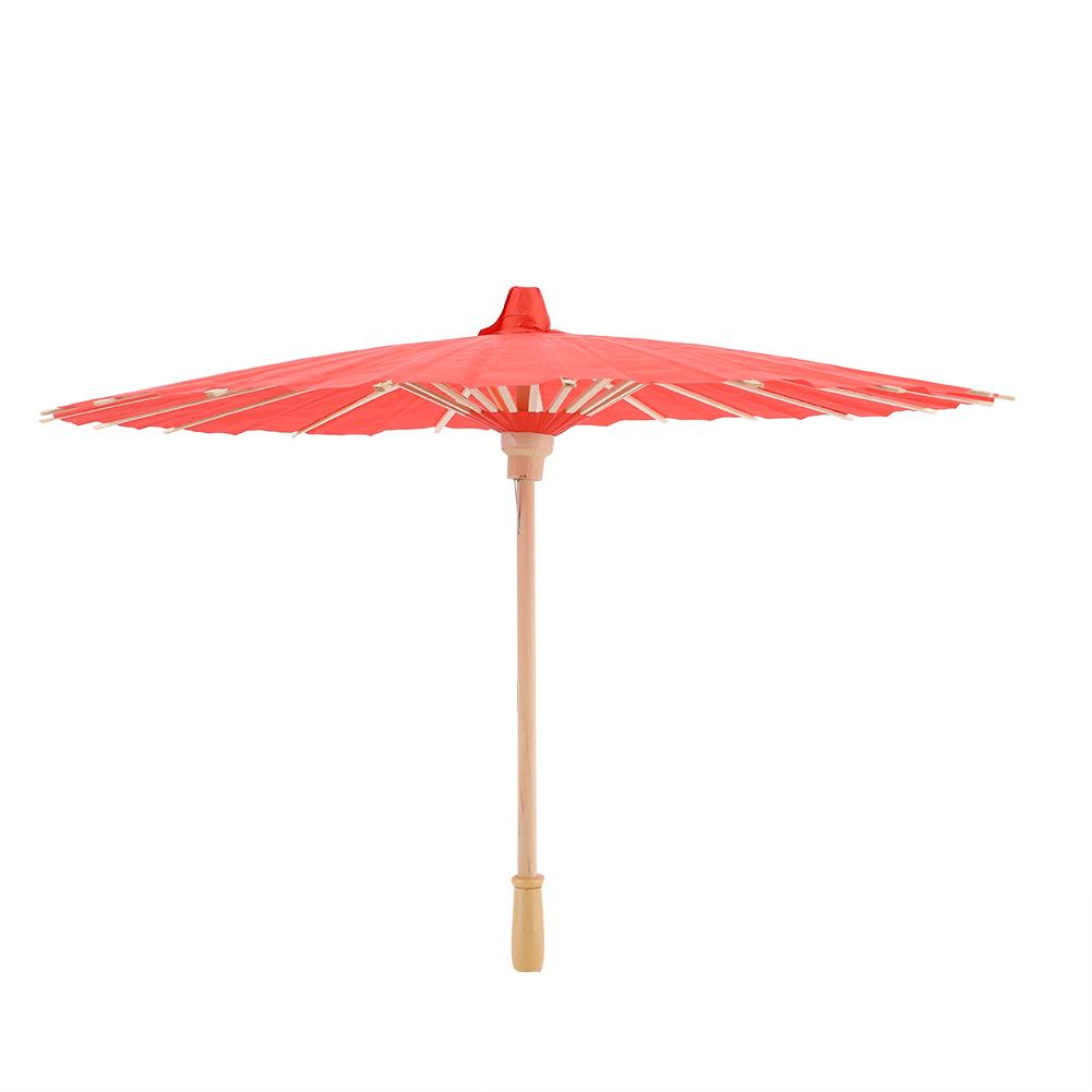 White Blank Paper Umbrella Decor Props for Kids   Hand Painting(Yellow)