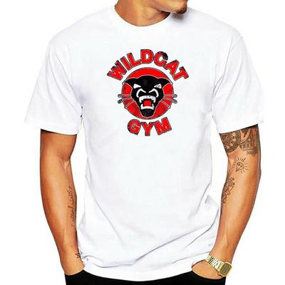 Herren T-Shirts Schwarz Wildcat Gym Bodybuilding T-Shirt Herren Kurzarm Funky T-Shirt Rundhals Reine Baumwolle Oberteile Große Größen