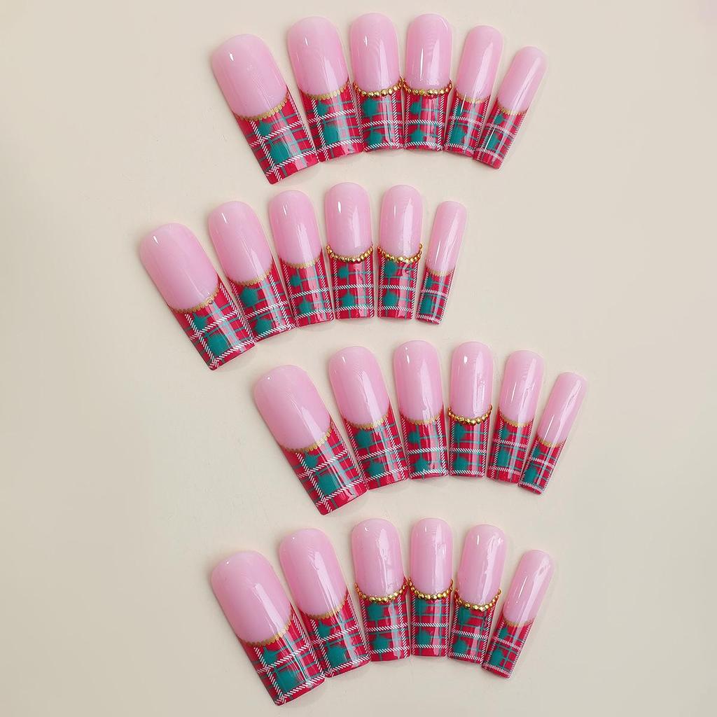 XXL Wearable Nail Stickers - French/European Style, Christmas Edition