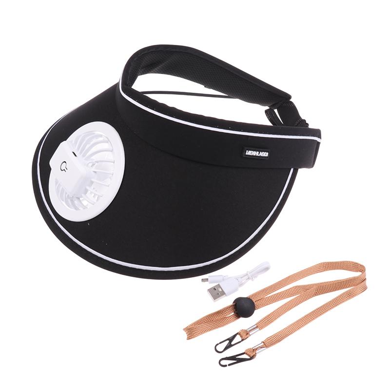 Breathable Cooling Fan Hat Usb Rechargeable Fans Hat Outdoor Travel Sun Hat Empty Top Large Brim With Fan For Women Gifts