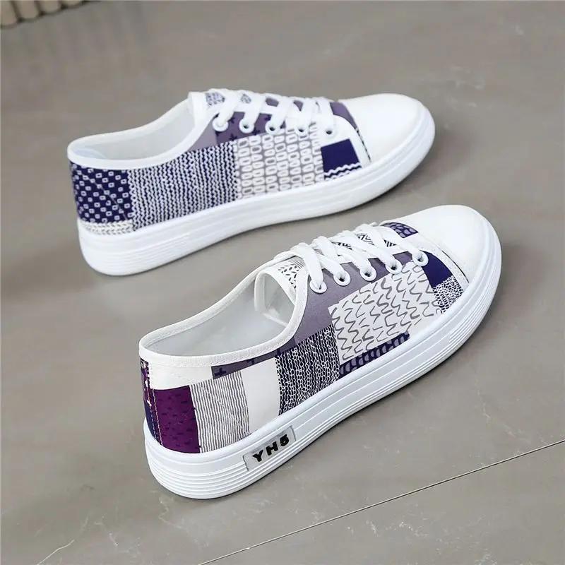 Fashion Original Soft Lace Up Women's Shoes Sale On Offer Aesthetic Casual Comfortable and Elegant Light Cheap Korean 39 Ladies Footwear