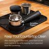 Thickened Silicone Coffee Mat Nonslip Cup Holder Espresso Accessories Organizer Countertop Protector for ES601 ES701