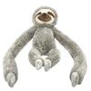 Long Arm Sloth Plush Toy Soft Stuffed Sloth Animal Doll Gray Brown Fluffy Plushie  Home Decor Huggable Companion Gift