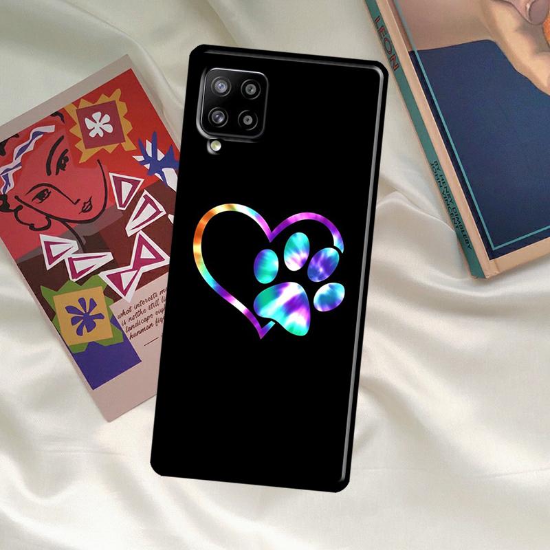 Dog Paw Case For Samsung Galaxy A54 A06 A05 A16 A26 A36 A56 A53 A32 A52 A33 A13 A55 A35 A15 A14 A34