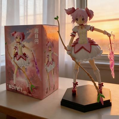Presente Puella Magi Madoka Magica Figura de Anime Kaname Madoka Menina Mágica Figuras de Ação de Anime em PVC Modelo de Desenho Animado de Anime Brinquedo Presentes