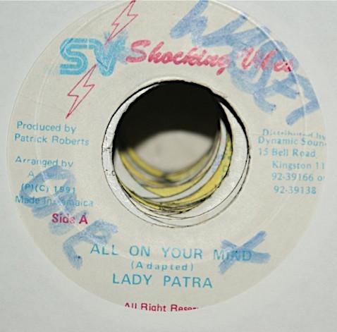 

7inch Record PATRA FIREHOUSE CREW All On Your Mind NONE Shocking Vibes 1991 Jamaica Reggae Ska Dub Used