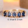Exquisite Sparkling Zircon Geometric Women's Ring, Suitable for Brides' Engagement Parties, Jewelry Accessories, Gifts