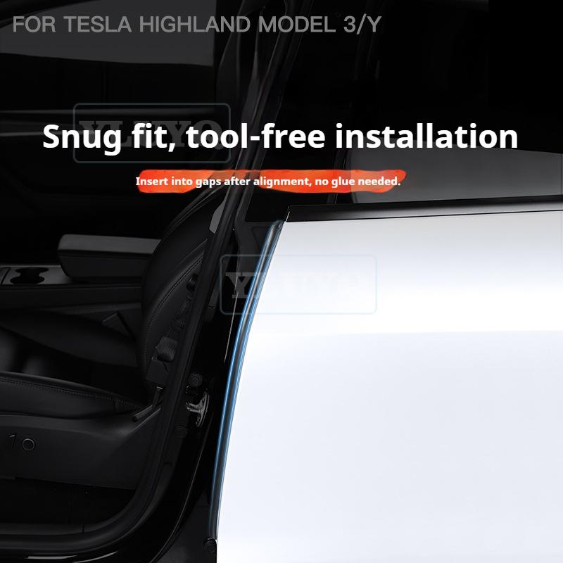 BGS1 For Tesla MODEL Y3 car weatherstrip B-pillar door soundproof rubber strip accessories modification supplies Highland 3 Juniper Y