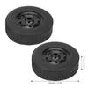 4Pcs RC Wheel Remote Control Tires Rubber Aluminum Alloy Accessories for WPL D12 Car