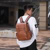 Warnerheim Men's Stylish Retro PU Laptop Backpack