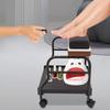 Portable Beauty Salon Trolley Cart with Nail & Foot Spa 4 Silent Wheels 2 Brakes 40LB Load