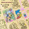 DIY Cartoon Sand Painting Kit for Kids - Medium Size with Six Colors